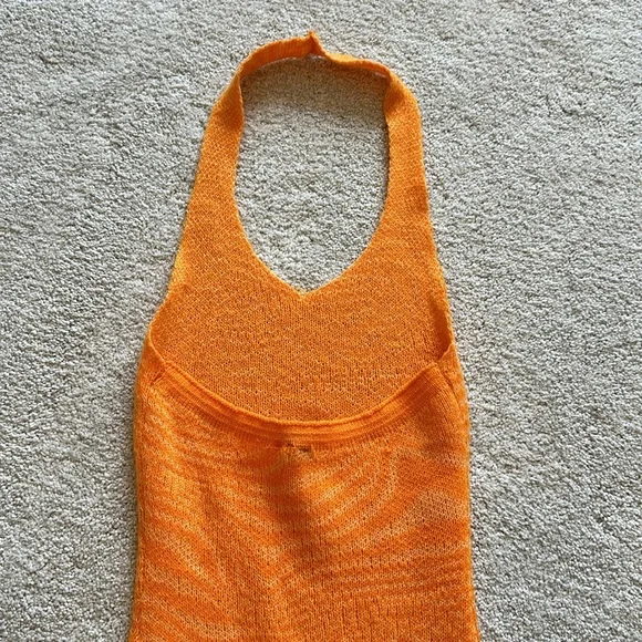 ORANGE MIDI DRESS - Picture 8 of 8